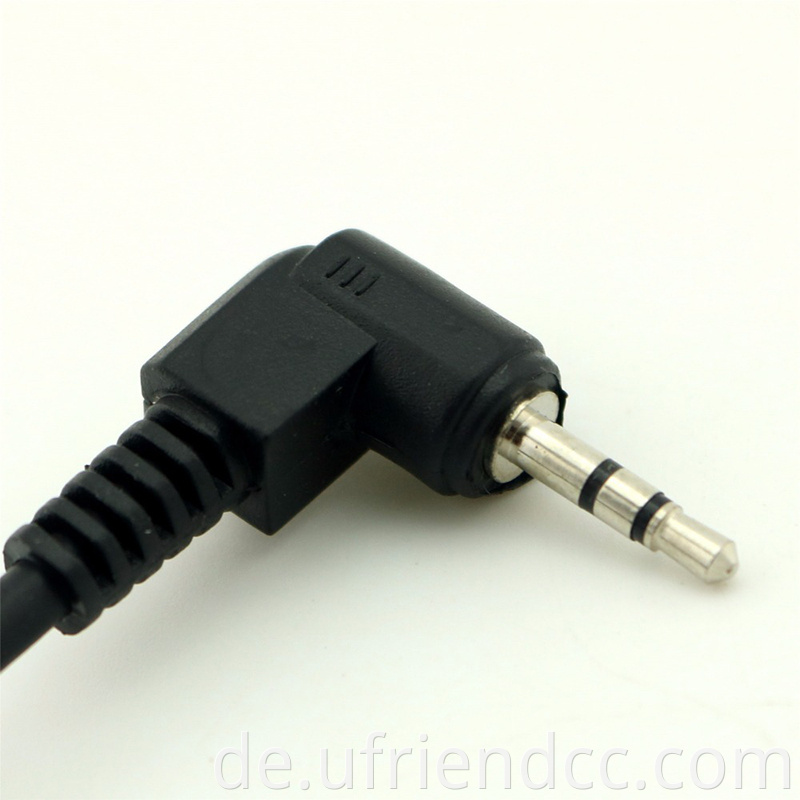 Männlicher bis männlicher rechter Winkel 90 Grad 3,5 mm Hilfsmono Audio DC Jack Aux Stereokabel